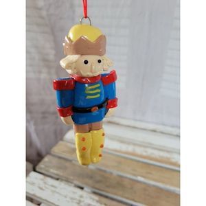 Clay soldier guard ornament Xmas holiday home tree‎ decor vintage